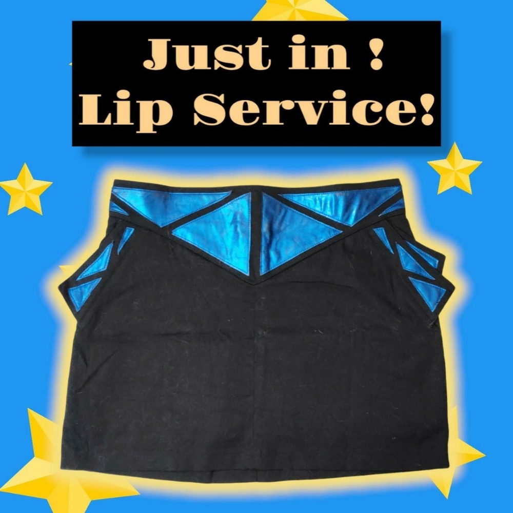 VINTAGE Lip Service Blue Metallic Mini!